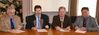 Bürgermeistern Gerhard Babl, Bernhard Zauner, Johann Sarcher und Franz Göbl